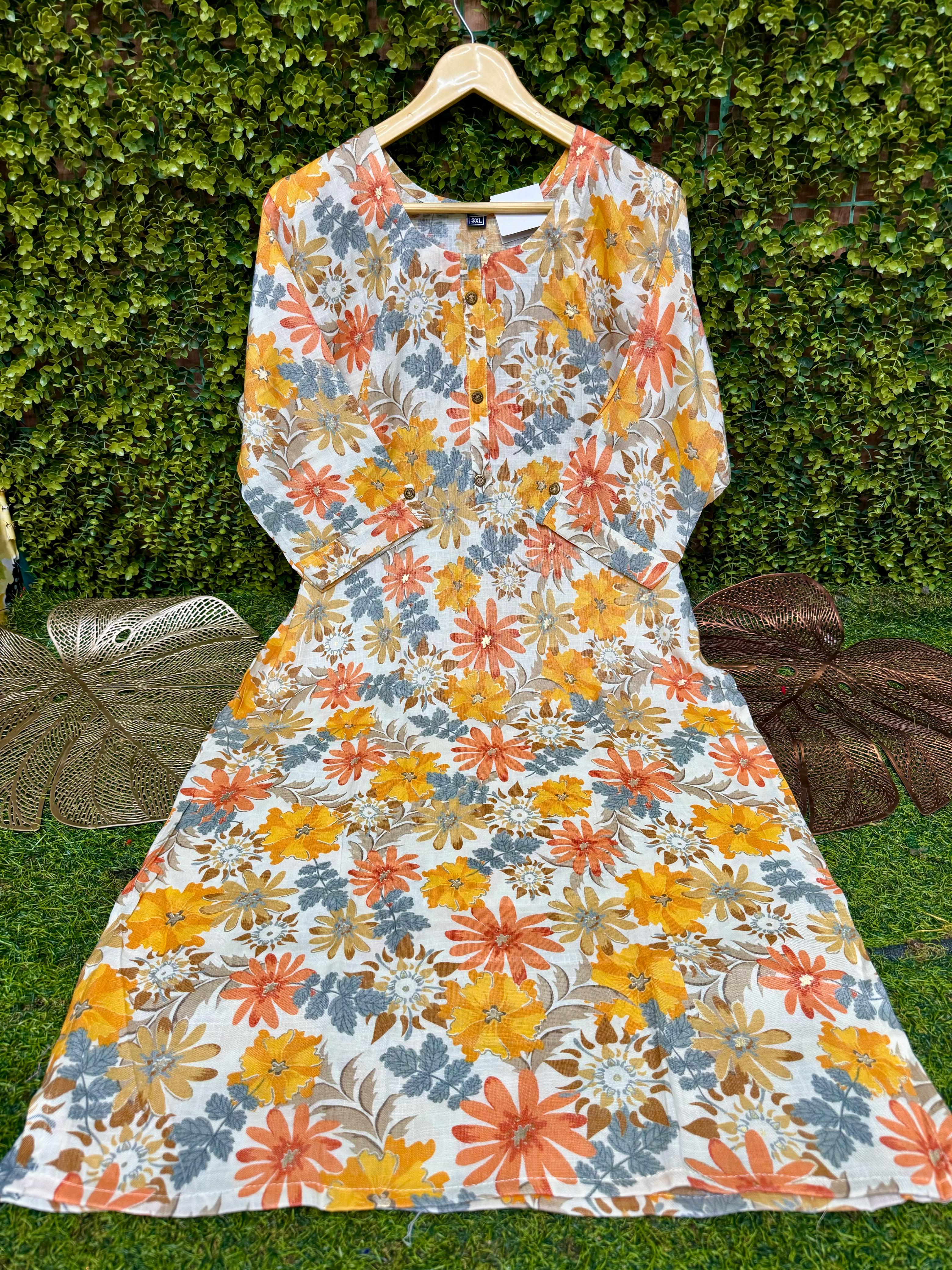 PLUS SIZE - SIDE OPEN KURTIS