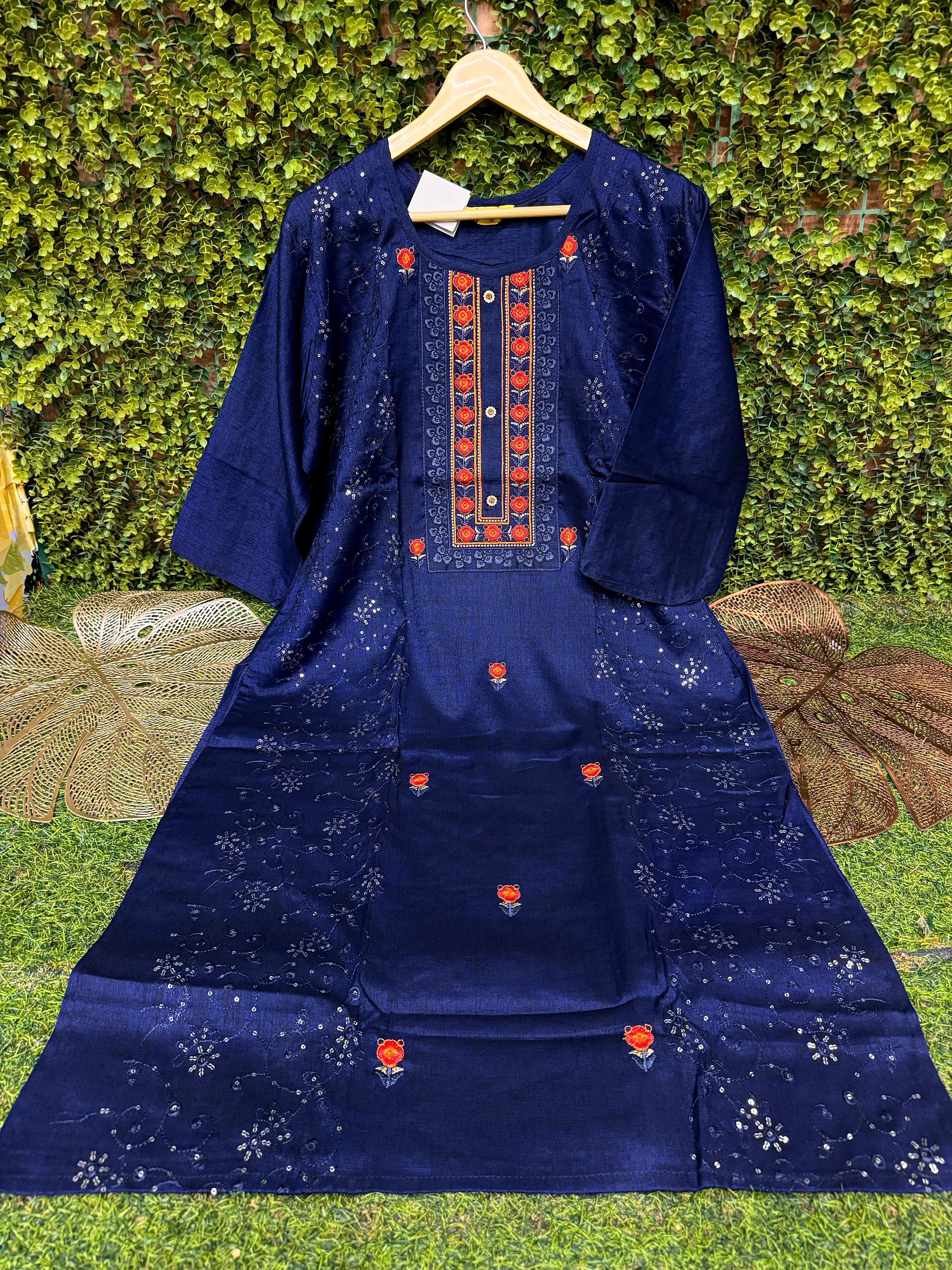 PLUS SIZE - SIDE OPEN KURTIS