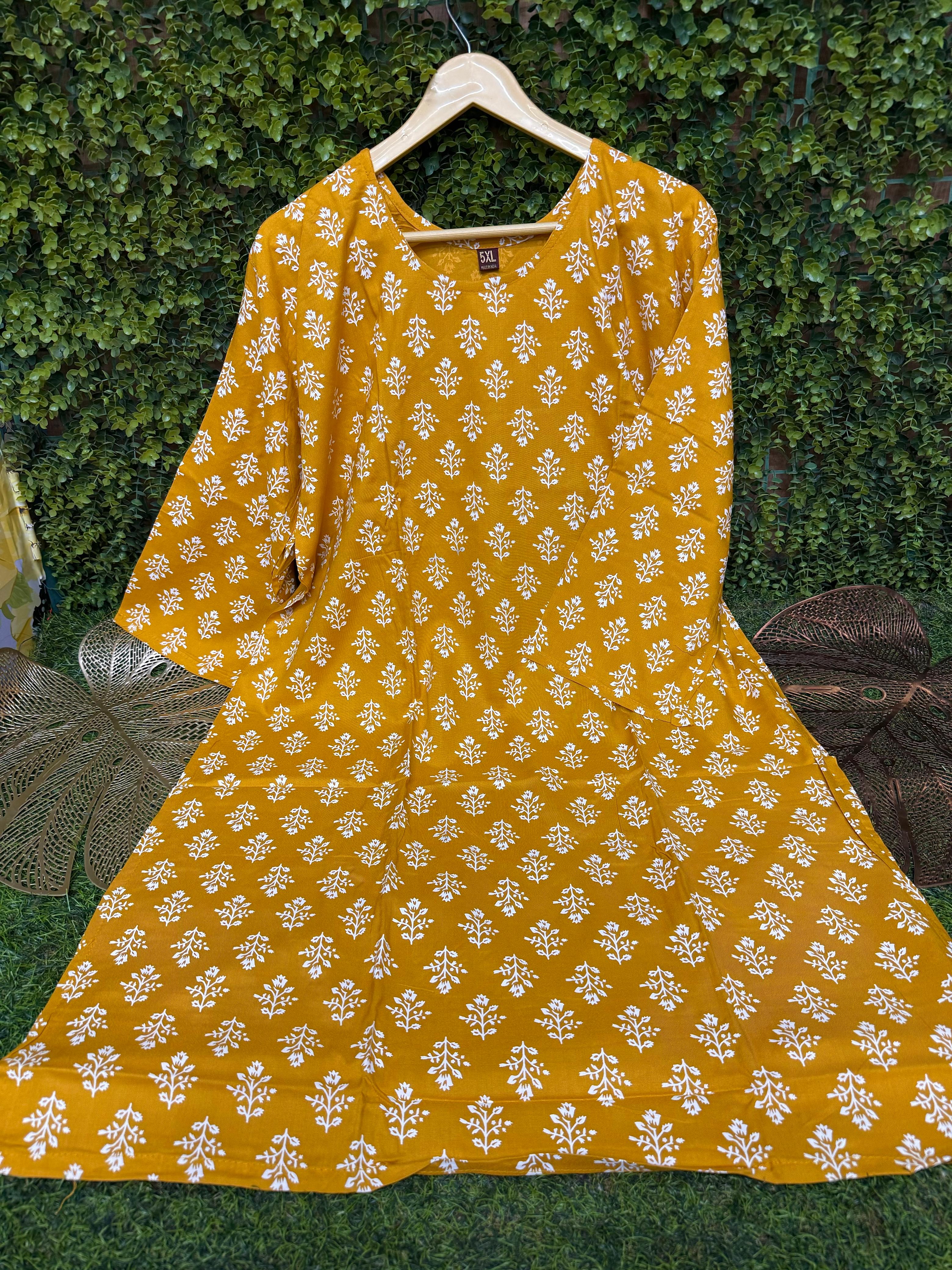 PLUS SIZE - SIDE OPEN KURTIS