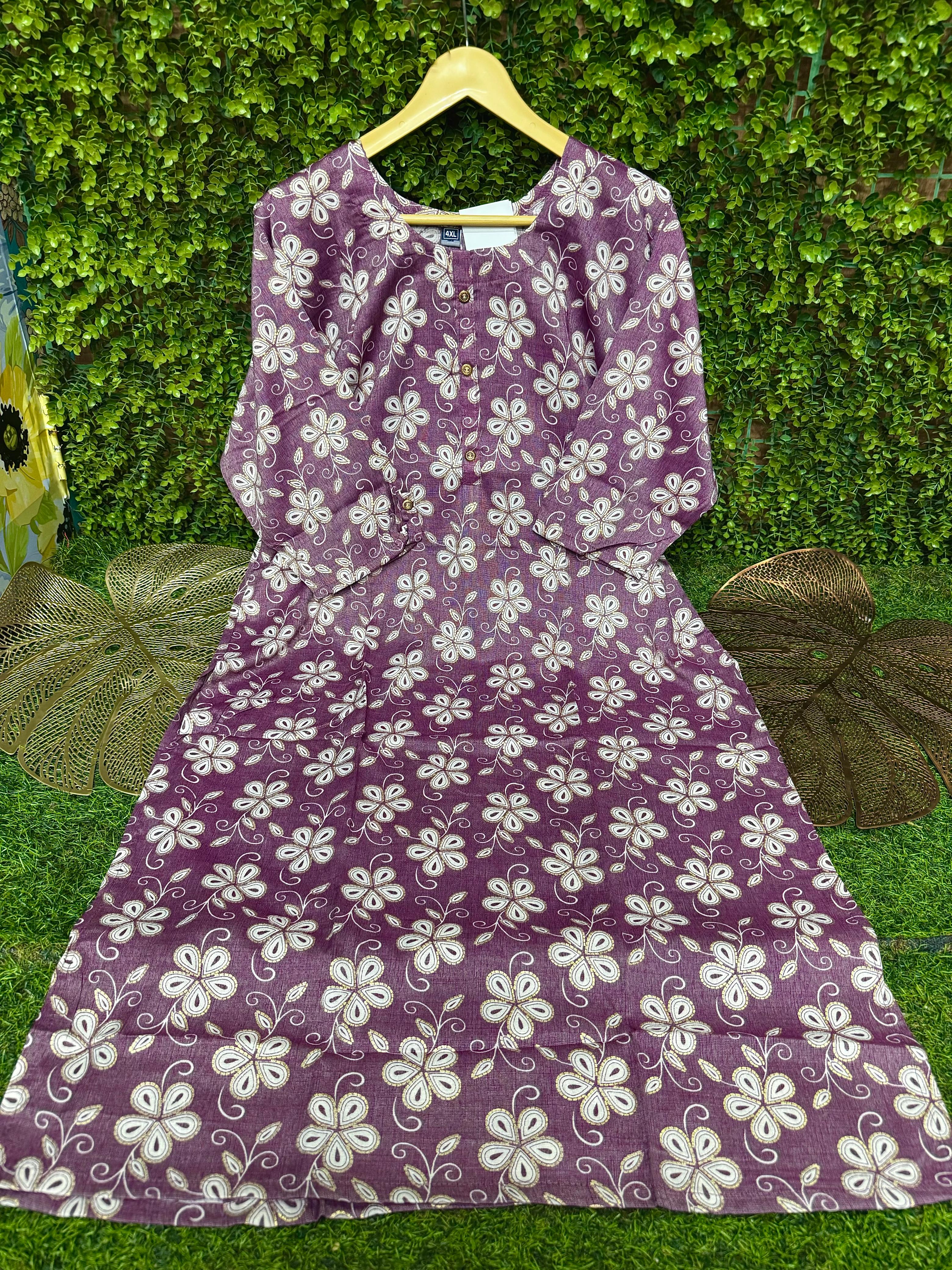 PLUS SIZE - SIDE OPEN KURTIS