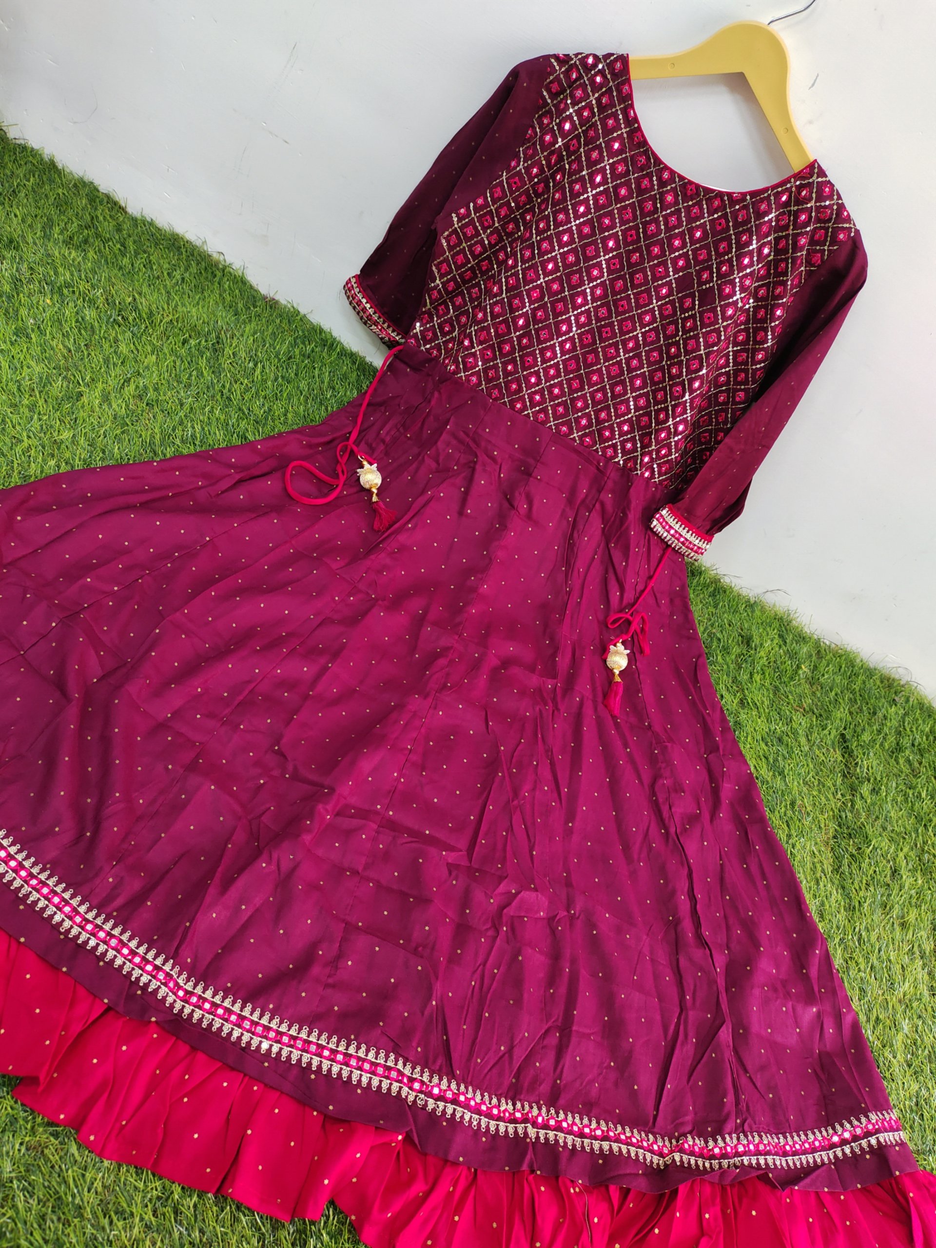 Party Wear Umbrella Kurtis