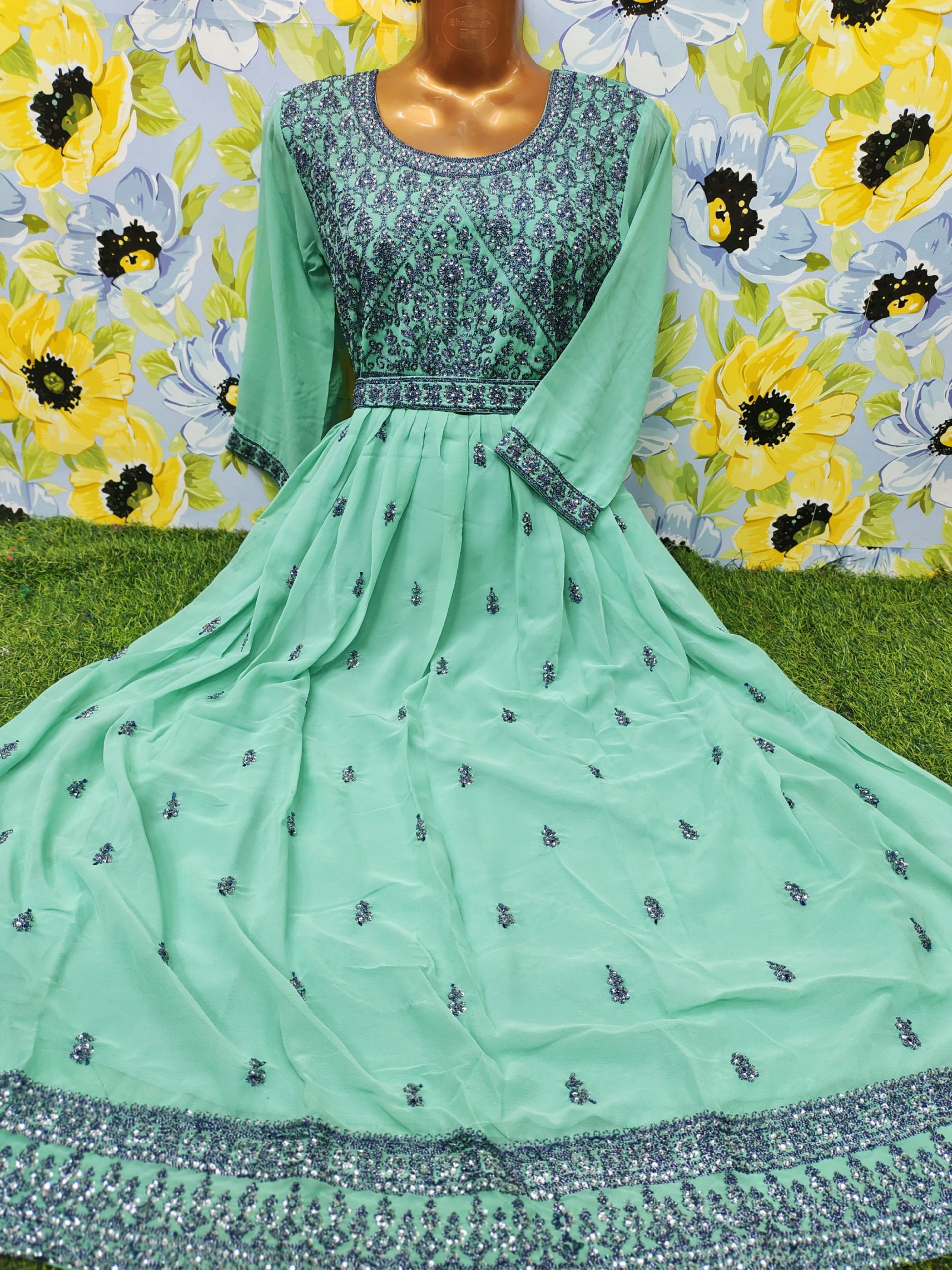 Party Wear Umbrella Kurtis