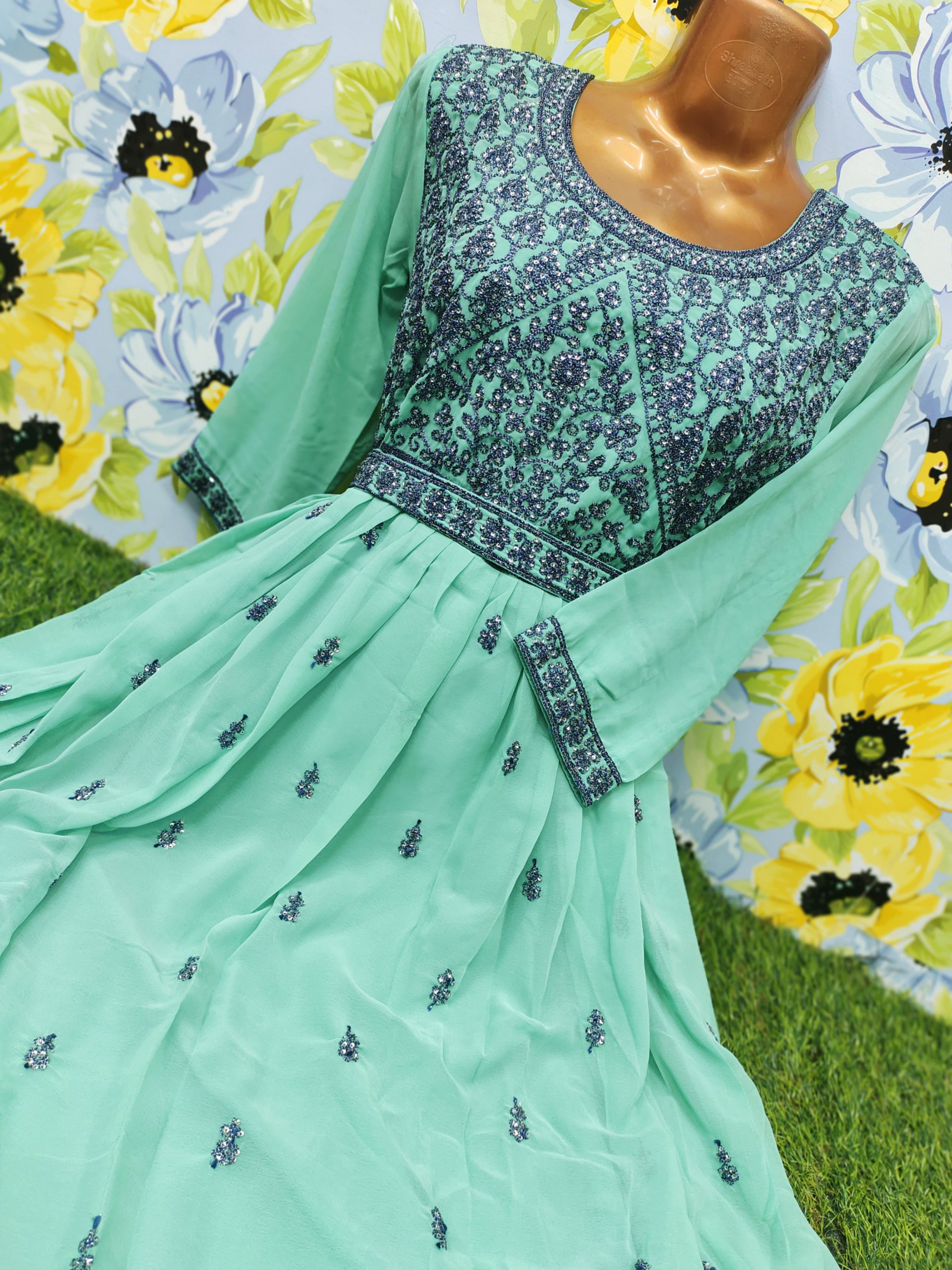 Party Wear Umbrella Kurtis