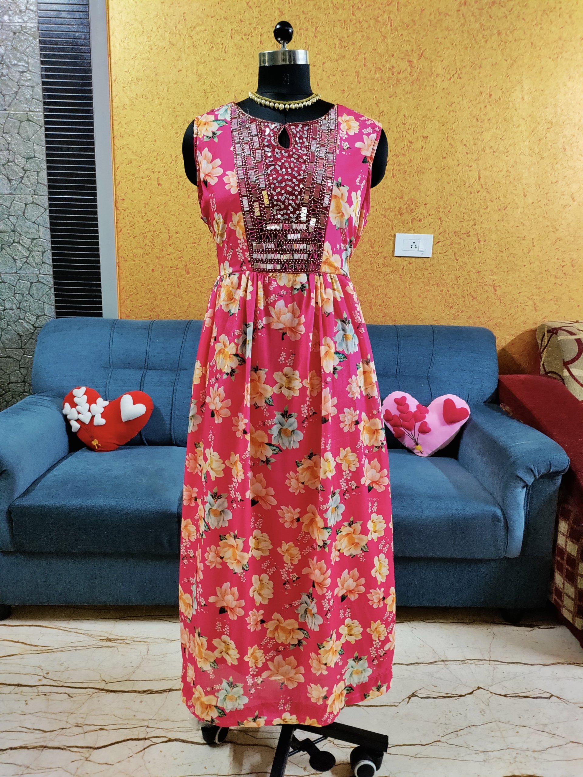 Mirror Work Kurti