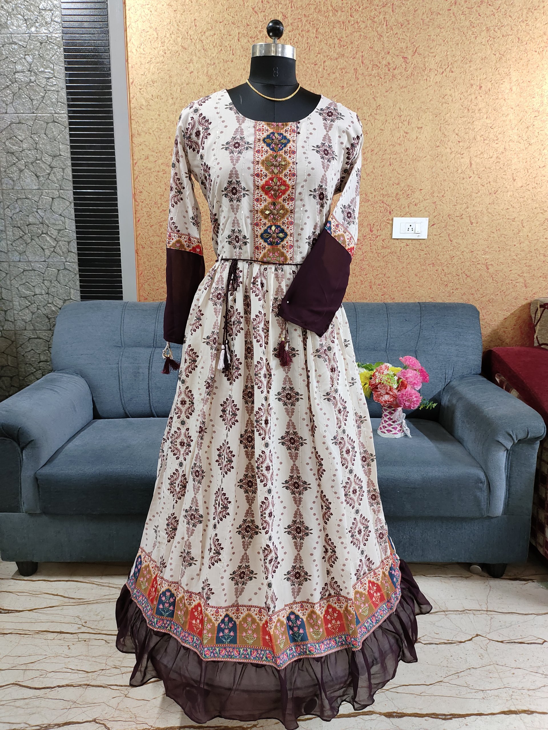 Party Wear Umbrella Kurtis