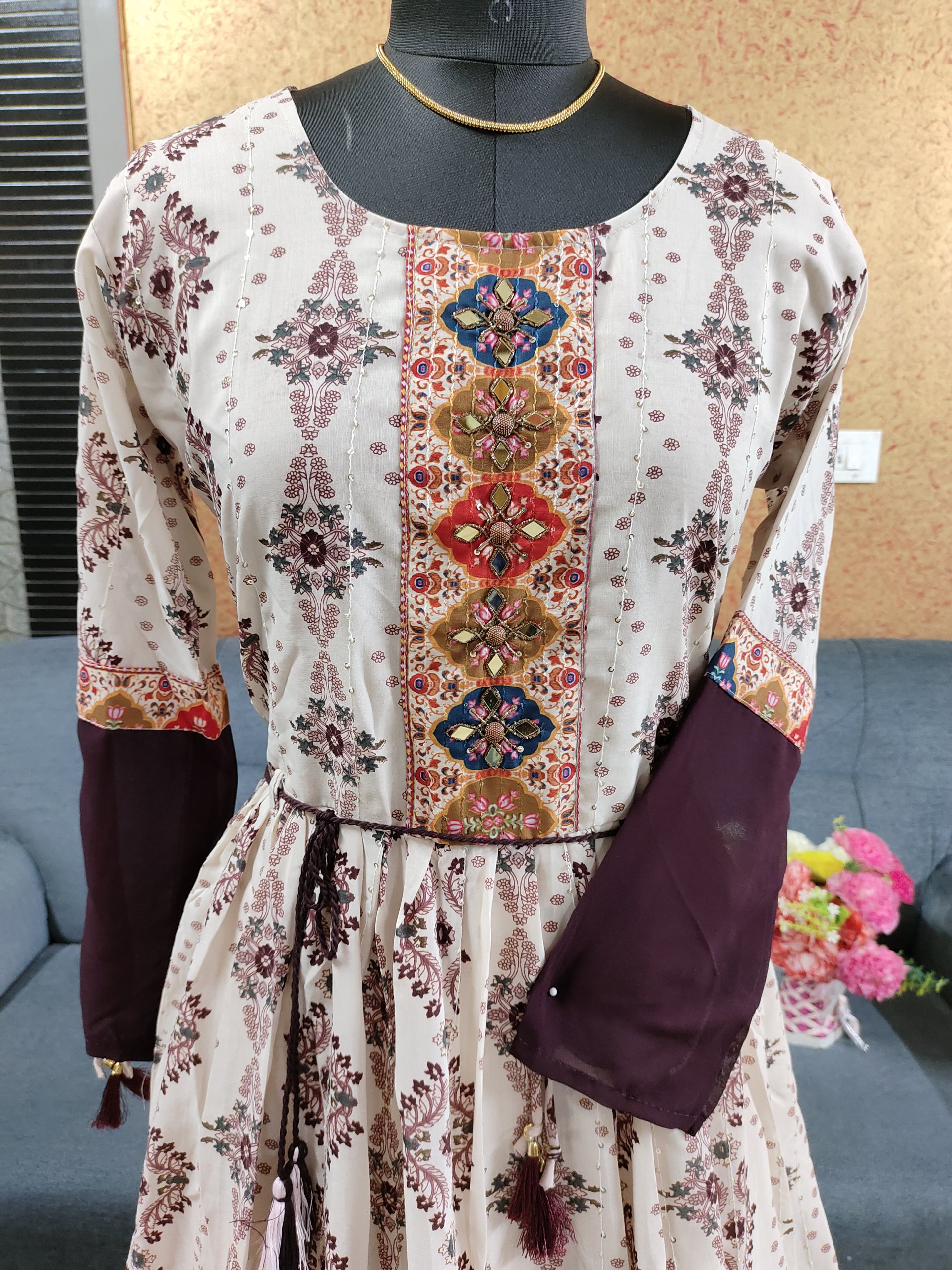 Party Wear Umbrella Kurtis