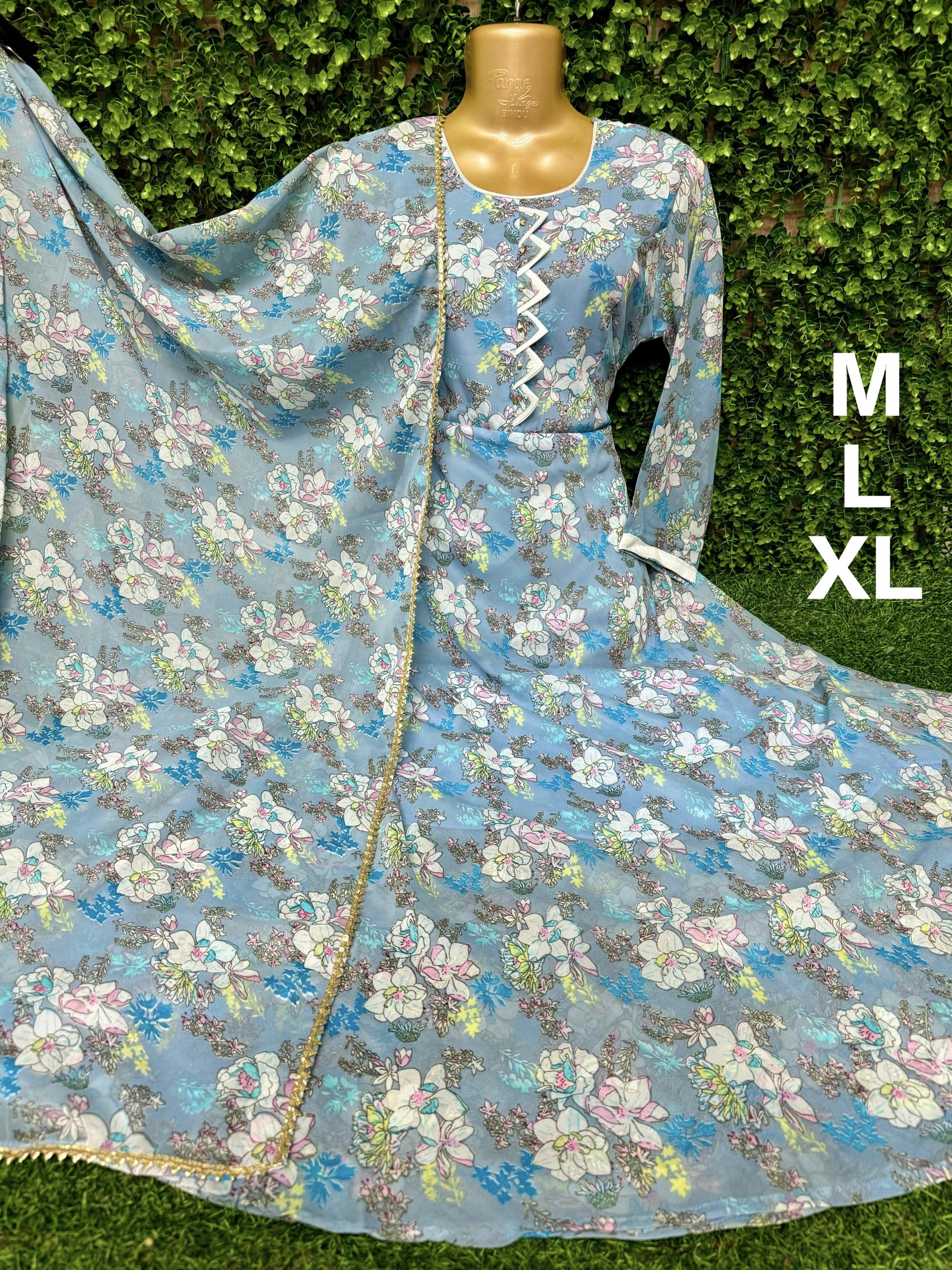 KURTI WITH SHAWL (GEORGETTE)