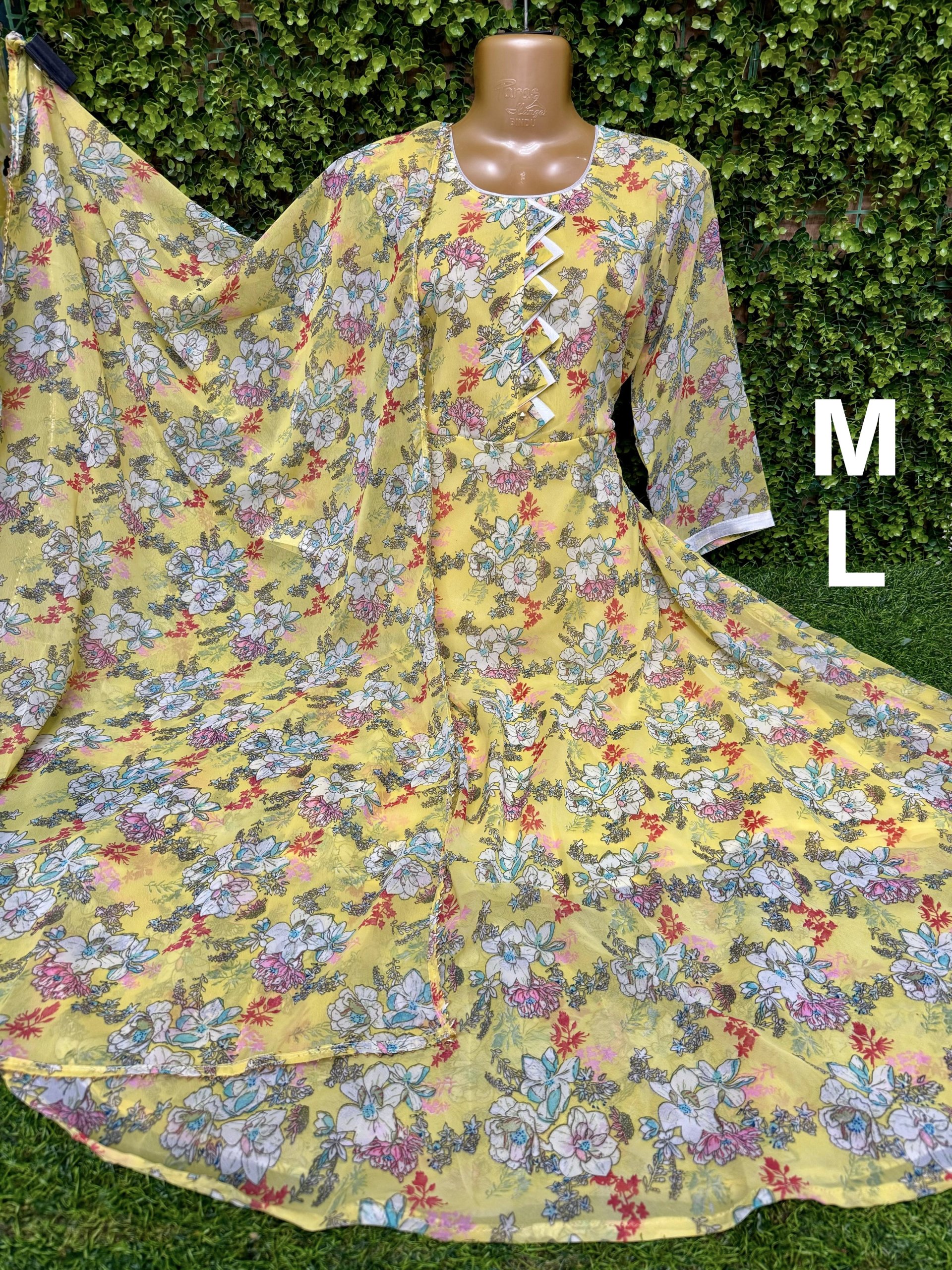 KURTI WITH SHAWL (GEORGETTE)