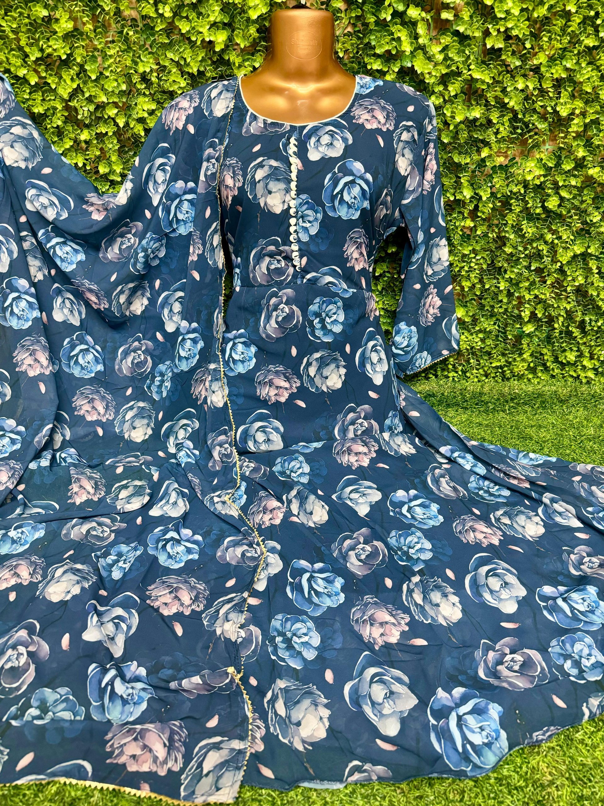 KURTI WITH SHAWL (GEORGETTE)